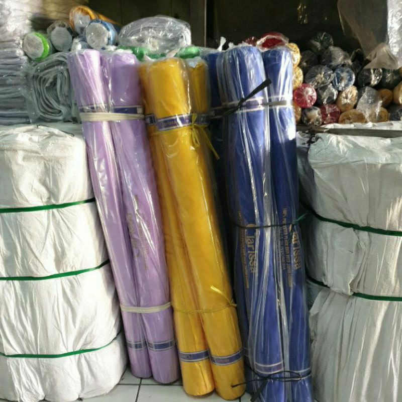 KAIN SATIN SATEN SILK S CLARISSA BAHAN DEKORASI CRAFT BENDERA