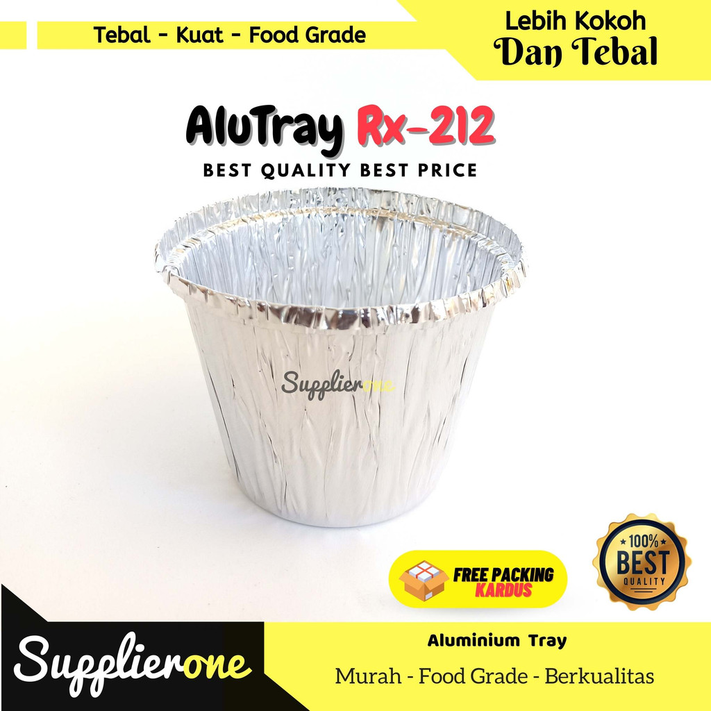 Alu Tray Rx-212 / Alumunium Tray / Alumunium Cup / Muffin Alumunium / Tray Alumunium