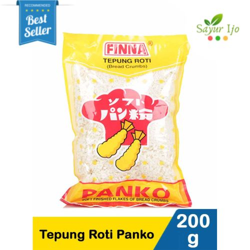 

Finna Tepung Roti Panir PANKO 200 Gram / Pack Bread Crumbs Bahan Masakan Instant Premium