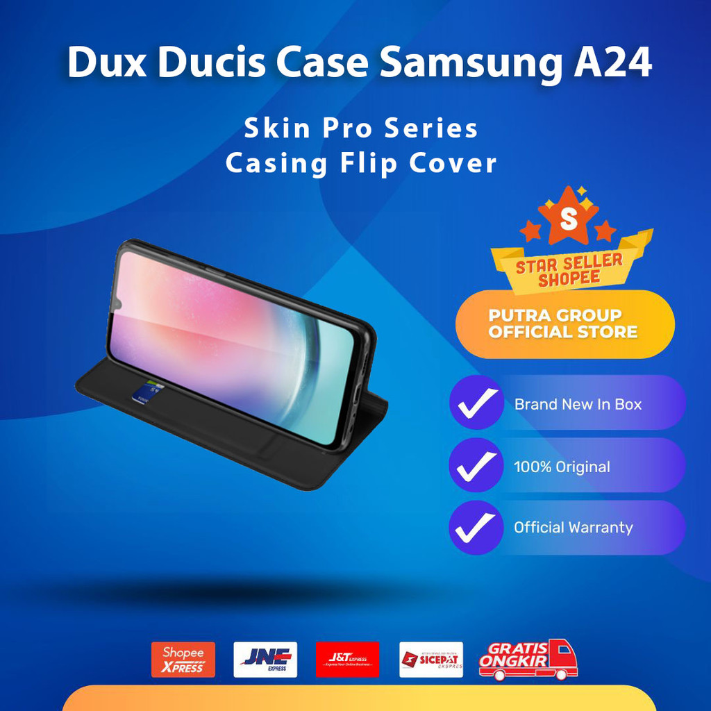 Case Samsung Galaxy A24 Dux Ducis Skin Pro Series Casing Flip Cover