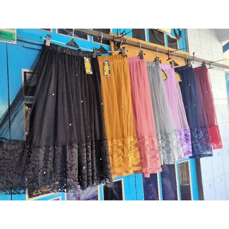 Rok tutu renda mutiara 6-8th dan 9-12th