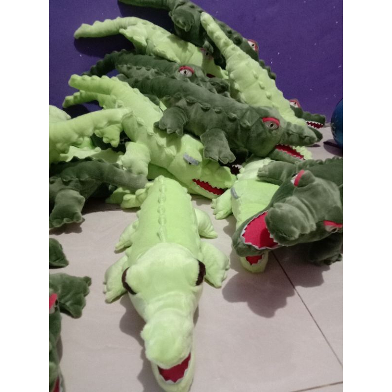 Boneka buaya/boneka crocodile ukuran 65cm mainan anak murah