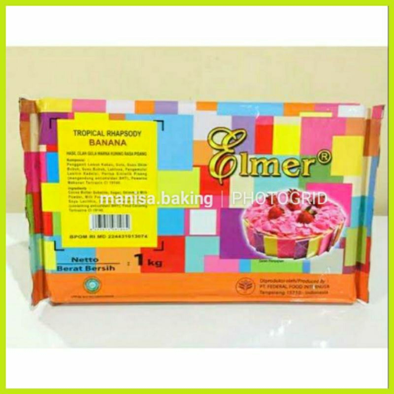 

COKLAT BATANG ELMER BANANA 1 KG DCC TROPICAL COMPOUND PISANG