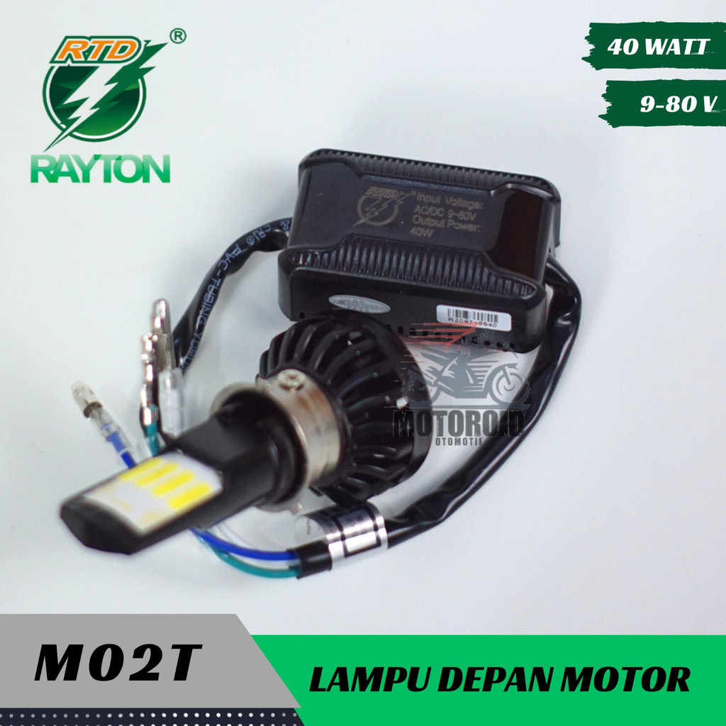 LAMPU 8 MATA 40 WATT DEPAN MOTOR RAYTON M02T WITH FAN HI LO RTD