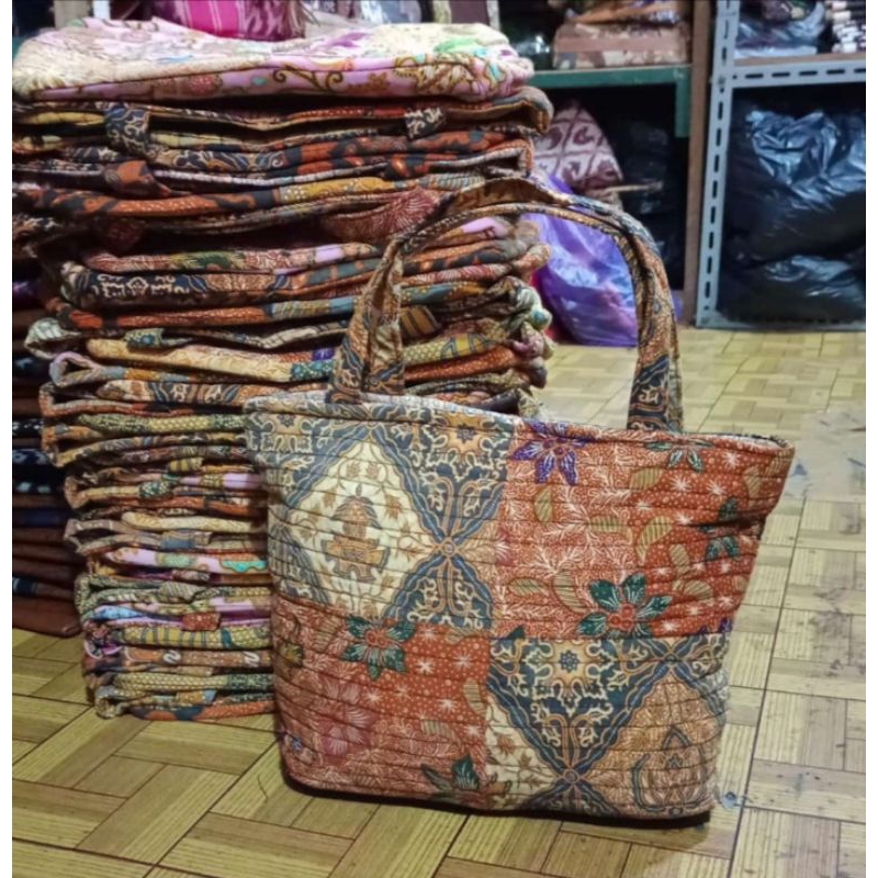 Tas Batik Perca Mukena// Motif Batik Random
