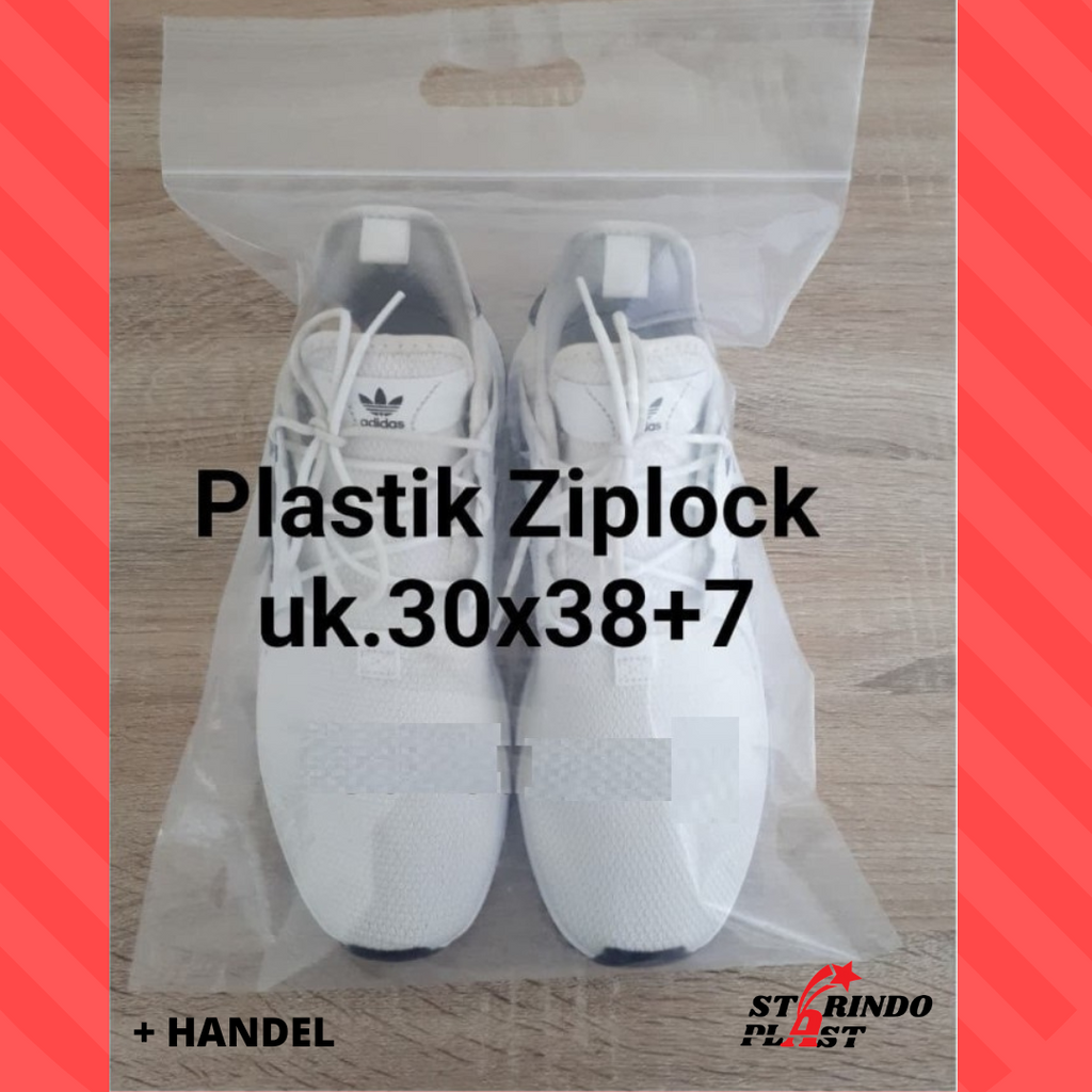 Plastik Ziplock Plastik Klip  30x38+7cm bening transparan untuk baju sepatu gamis