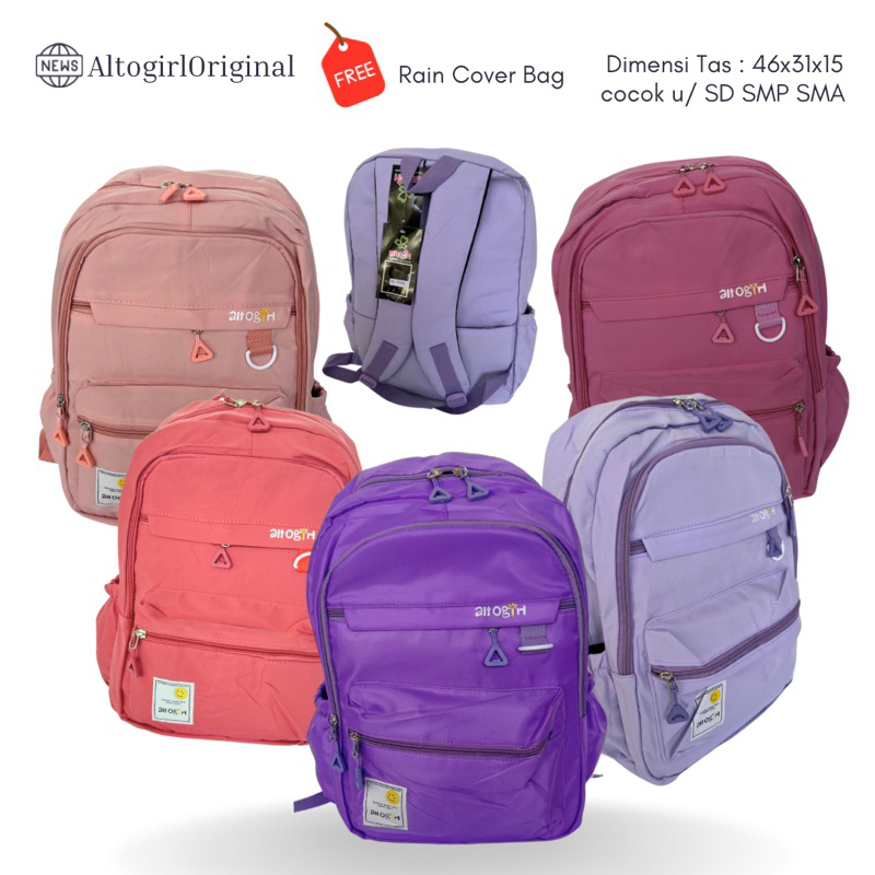 TAS SEKOLAH ANAK PEREMPUAN ALTO KOREA STYLE BISA UNTUK SD SMP SMA