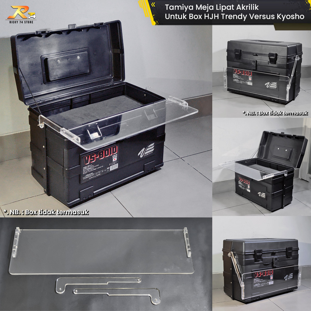 Tamiya Meja Lipat Akrilik HJH Trendy Versus Kyosho Tamiya Mini 4WD Box