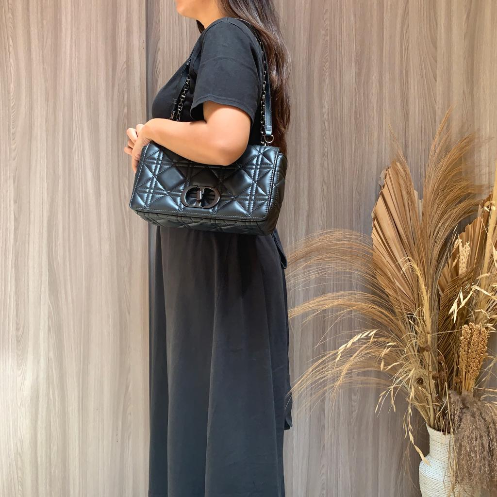 (MICROCHIP) LUXY LX2258 TAS SELEMPANG WANITA CARO MACROCANNAGE FREE BOX + DUSTBAG KUALITAS VIP PLATINUM 1:1