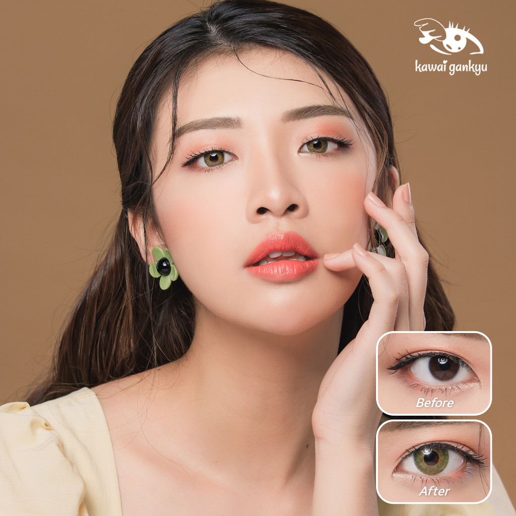 KawaiGankyu Softlens - Princess symphony green (1botol)