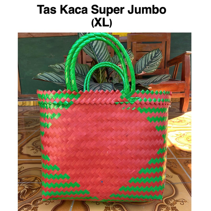 Tas Anyaman Plastik KACA SUPER JUMBO MURAH Untuk Hampers Parcel Berkat Tahlilan Sembako Hantaran Muat Kotak Nasi