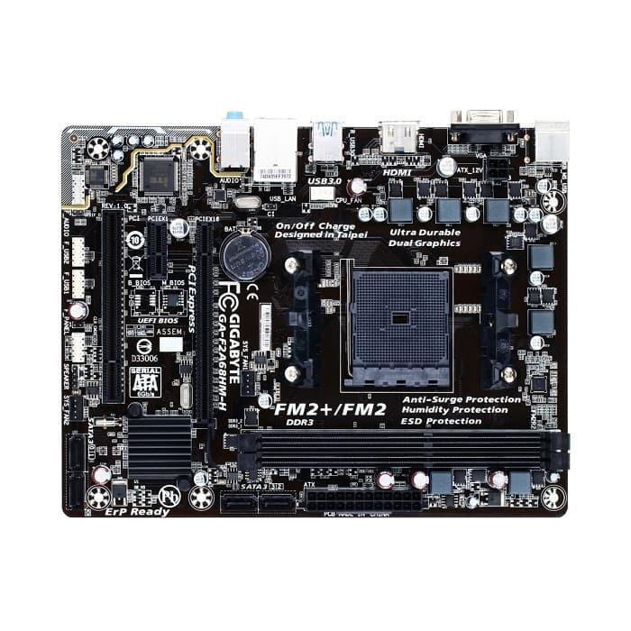 Motherboard Gigabyte GA-F2A68HM-H Micro ATX Socket AMD FM2+ DDR3