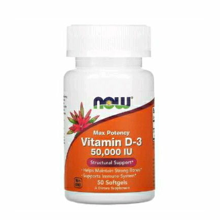 Now D3 50000IU 50 Softgels