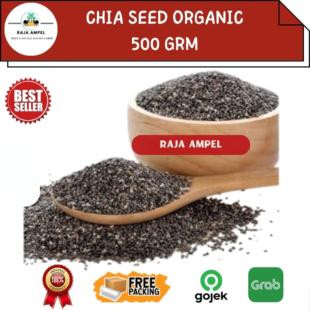 

Organic Black Chia Seed 500Gr Premium Rasa Nikmat Dijamin Bersih Higienis Untuk Diet Ketogenic Keto