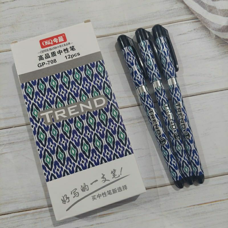 

(12PC)BOLPOIN GP-708 BATIK TREND