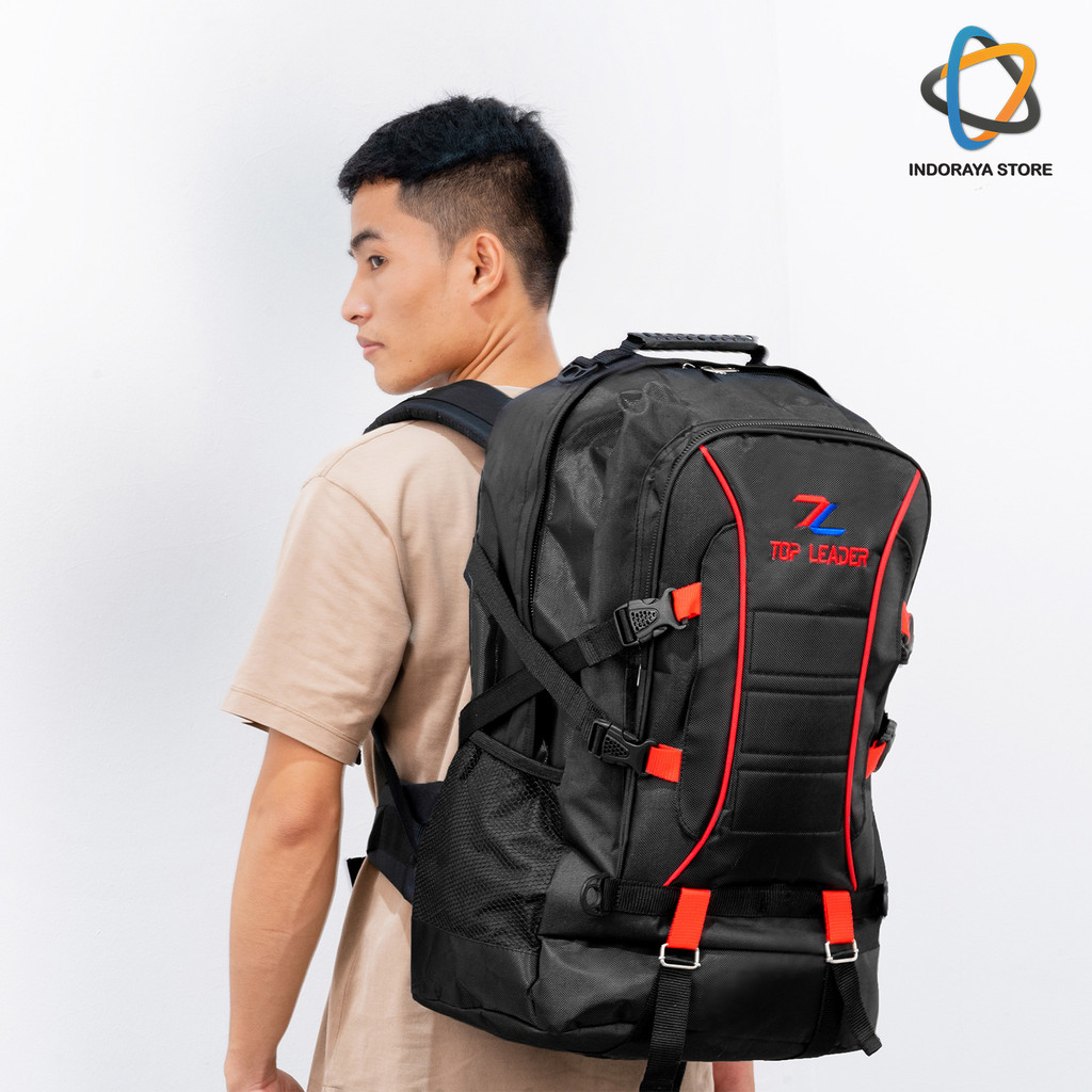 Top Leader Tas Ransel Pria Jumbo Backpack 50L Tas Mudik Tas Punggung Ransel Carrier