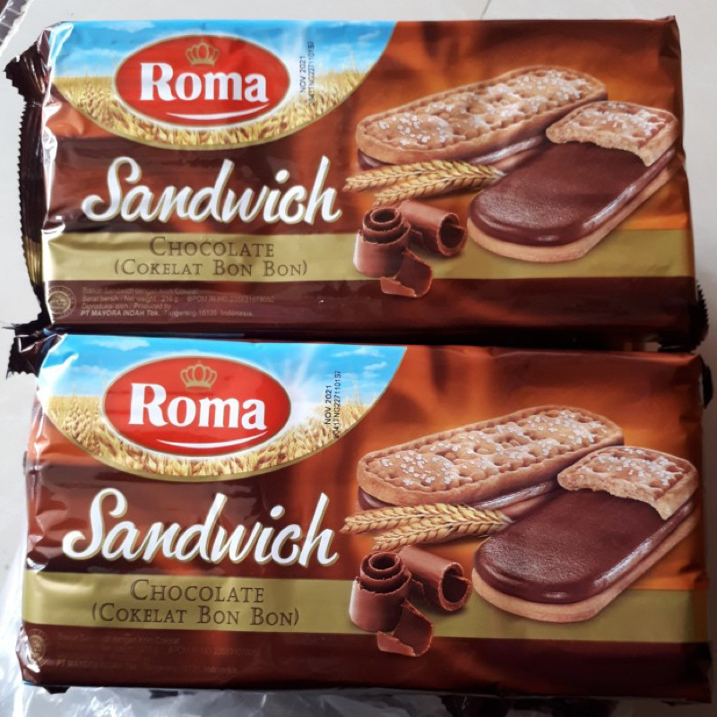 

roma sandwich rasa coklat