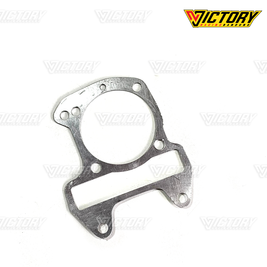 PAKING BLOK SEHER BORING  BLOK BAWAH BEAT SCOOPY SPACY KARBU 1MM STROKE ALMUNIUM