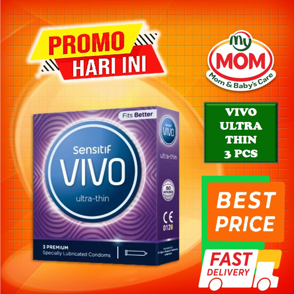 [BPOM] Kondom VIVO ULTRA THIN Isi 3 Pcs / Kondom Vivo UltraThin / Kondom Tipis / Kondom Import / MY MOM