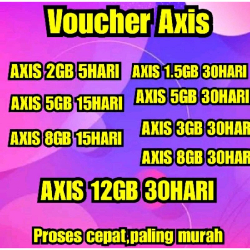 VIA CHAT VOUCHER AXIS HARIAN  SUMATRA