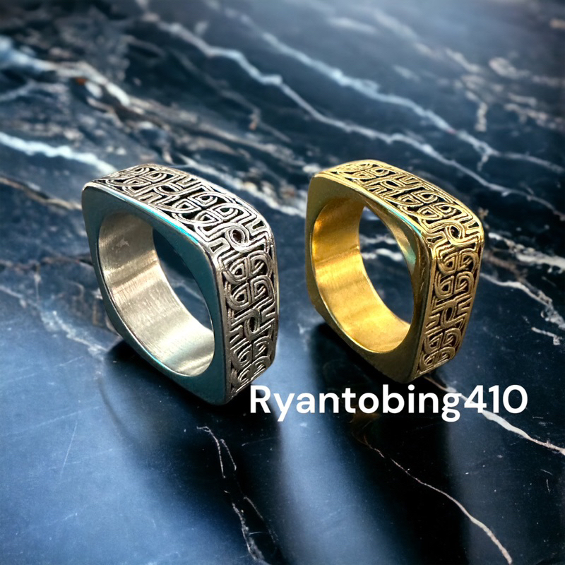 cincin titanium model Uniks buat cowok keren anti karat