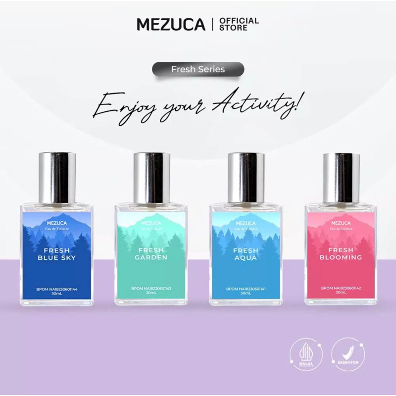 Dapat 4 Parfum Mezuca BPOM Eau de Toilette Original Fresh Series