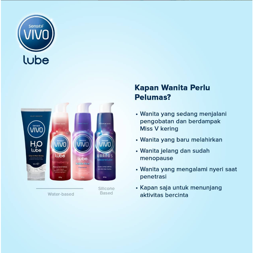 [BPOM] VIVO Strawberry Lube Isi 60 gr / Vivo Strawbery Lubricant / Gel Pelumas / MY MOM