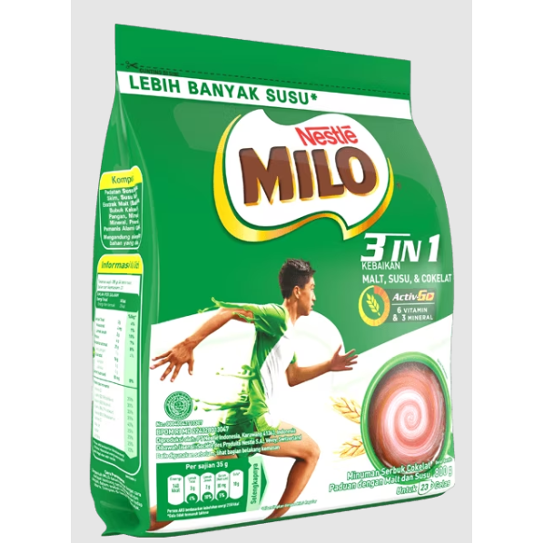 Milo 800G 3in1 Milo Bubuk Coklat 800G Activ-Go 800 Gram 800gram