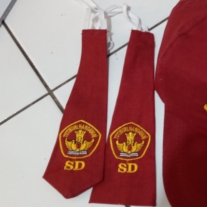 Dasi SD Bordir Putra Putri Seragam Sekolah per 20 pcs