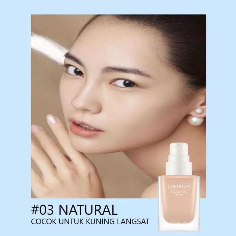 Lamela Concealer Liquid Foundation Moisturizing ~ LAMEILA 3059 Makeup Foundation Tahan Air Tahan Lama 3059