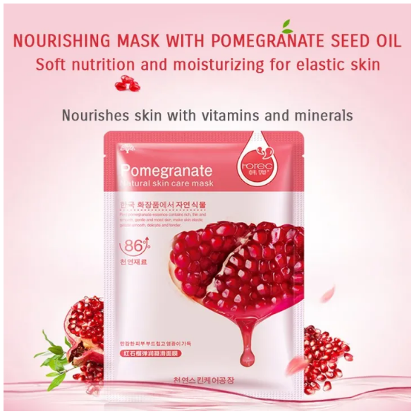 WOOLOVE Han Chan Masker Lembar Masker Pelembab Aloe Blueberry Masker Seprei Kombinasi Perawatan Tanaman Masker Pelembap Perawatan Kulit Melar