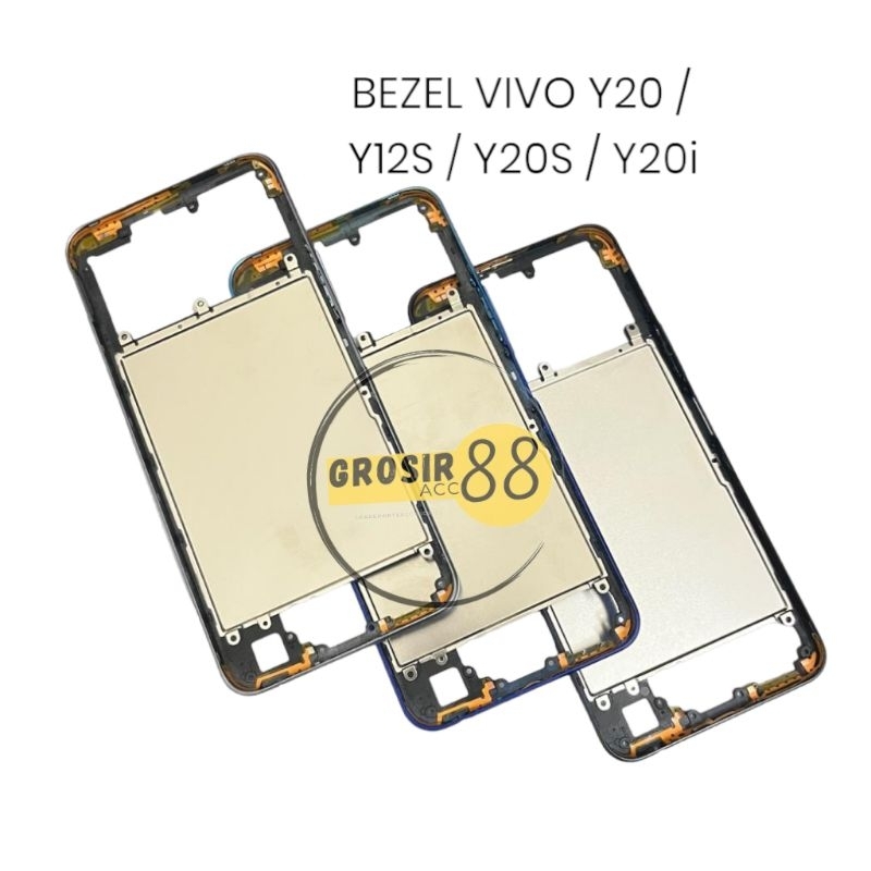 BEZEL TULANG TENGAH FRAME TUTUP RANGKA VIVO Y20S/ Y12S / Y20 / Y20i ORIGINAL