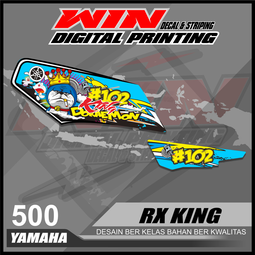 Sticker Striping RX King / Sticker Variasi List RX King Variasi Zombie Doraemon