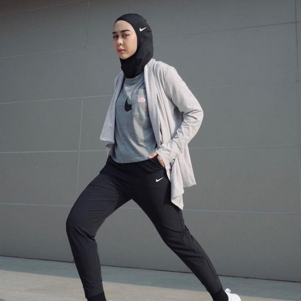 HIJAB SPORT KERUDUNG OLAHRAGA JILBAB INSTAN SPORT VOLLY BASKET RUNNING BOLA FUTSAL WANITA