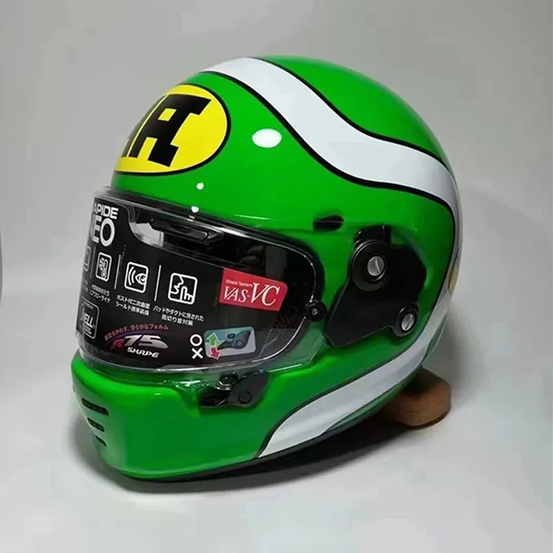 HELM FULL FACE RAPIDE NEO GREEN |HELM IMPORT ARA*RAPIDE NEO CLONE 1:1