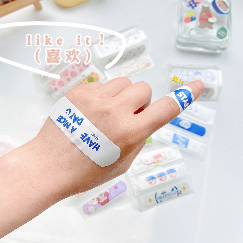 Plester Luka Anak Dewasa Waterproof Isi 20 Pcs Motif Karakter Lucu Pembalut Luka Tahan Air 20pcs Hansaplas Band Aid Korea