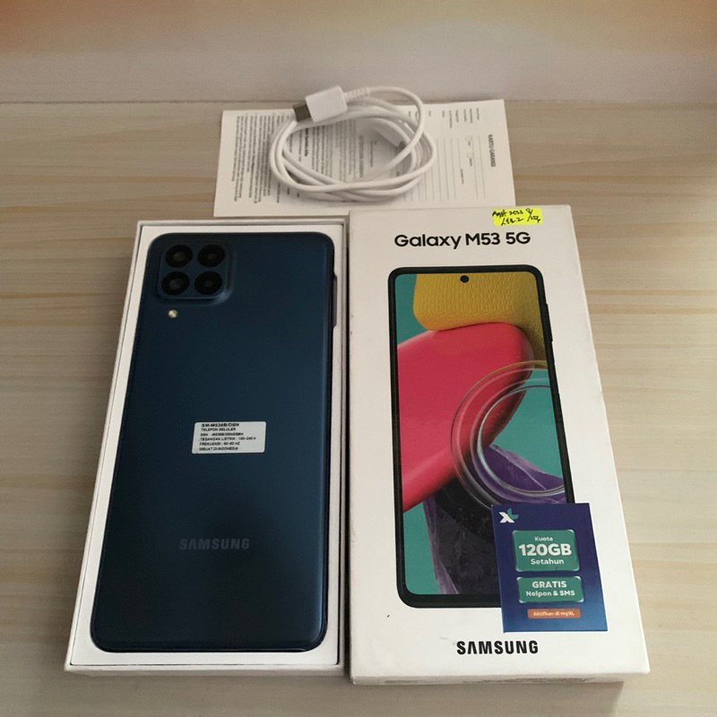 Samsung M53 5G ram 8GB 256GB Bekas - Mulusss - Garansi Resmi - second