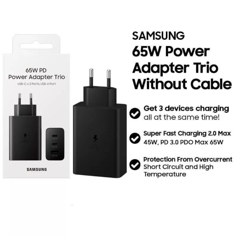 BATOK SAMSUNG 65W 3 PORT FAST CHARGING