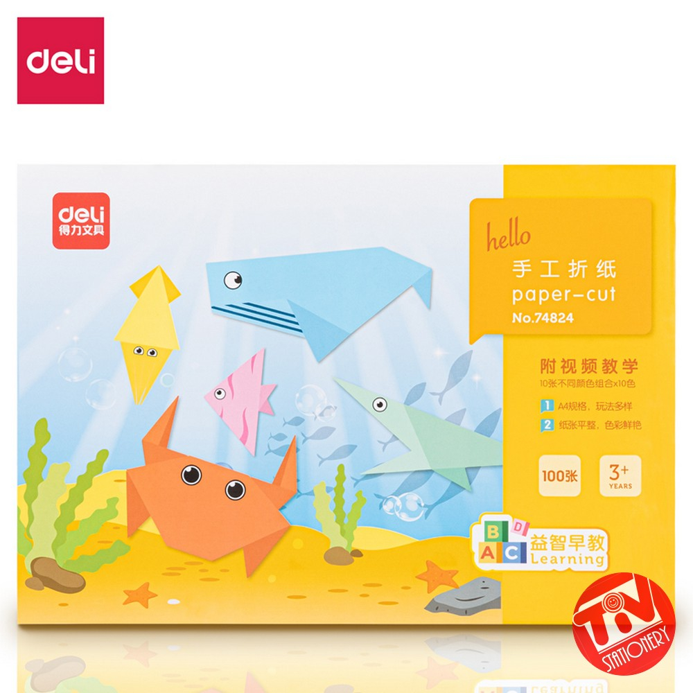 

Kertas Warna | Deli Paper Craft A4 80 gsm (10 Colors; 100 lembar)