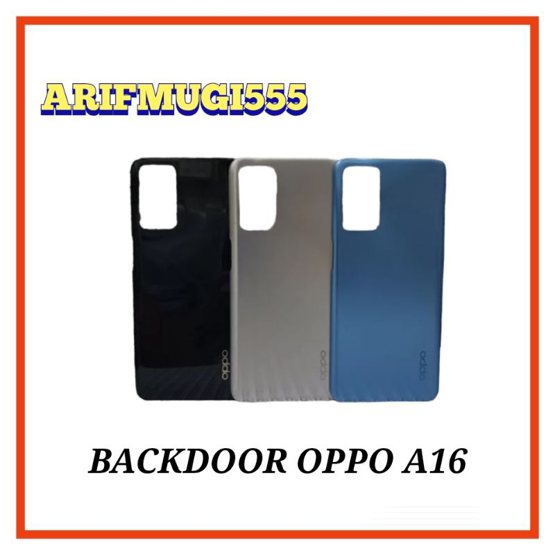 BACKDOOR BACK COVER KESING TUTUP BELAKANG BATERAI OPPO A16K/A16E ORIGINAL