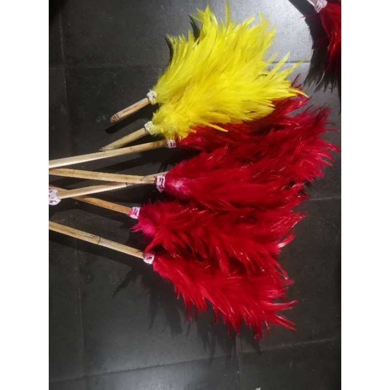 Benteng Onderdil Kemoceng Bulu Ayam Jago Lancur Aksesoris Drumband