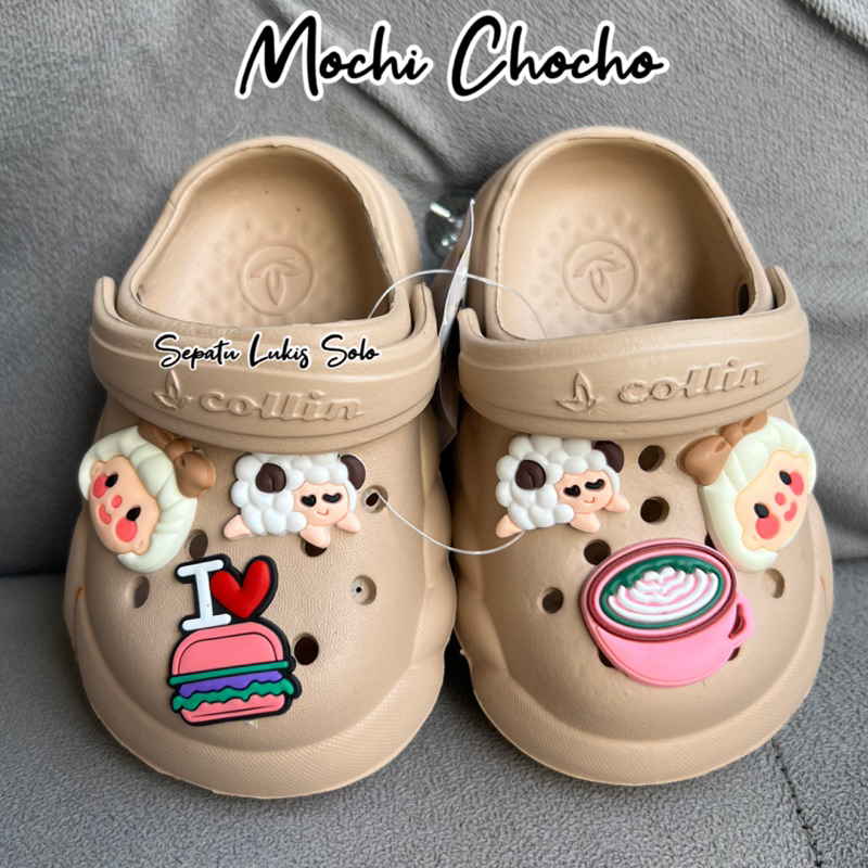 SANDAL BAIM ANAK EVA JELLY MOTIF MOCHI FUJI