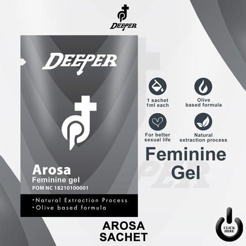 DEEPER AROSA FEMININE LUBRICANT GEL. ECERAN PER 1 SACHET