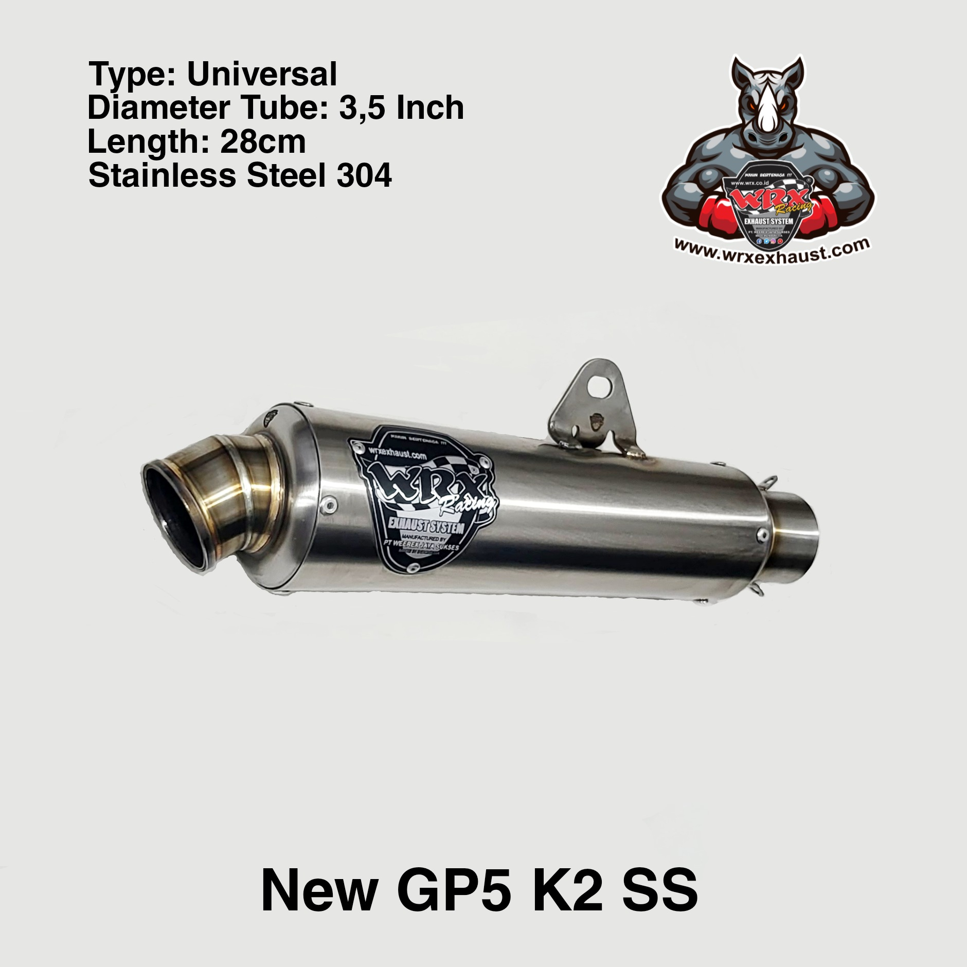 Knalpot WRX New GP5 K2 SS