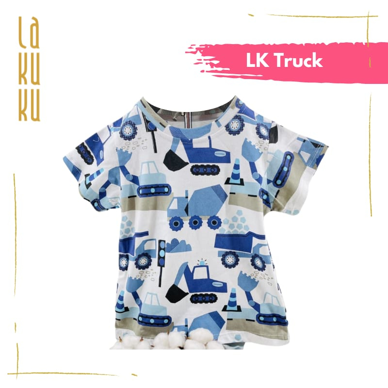 Lakuku - LK cozy is good Printed Tee Top Boy Atasan Baju Kaos Anak Laki 1-7 tahun cotton combed V.2