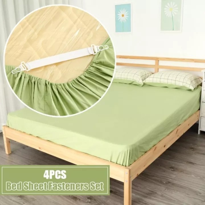 TALI KARET Strap SPREI Isi 4 Pcs Ujung Kasur Sheet GRIPPERS Pengait Grosir