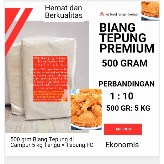 

Tepung bumbu fried chicken kfc 500gram Biang Tepung Premium