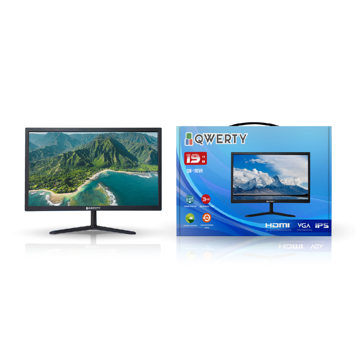 Monitor Qwerty QM-190VH 19&quot; HD LED Monitor