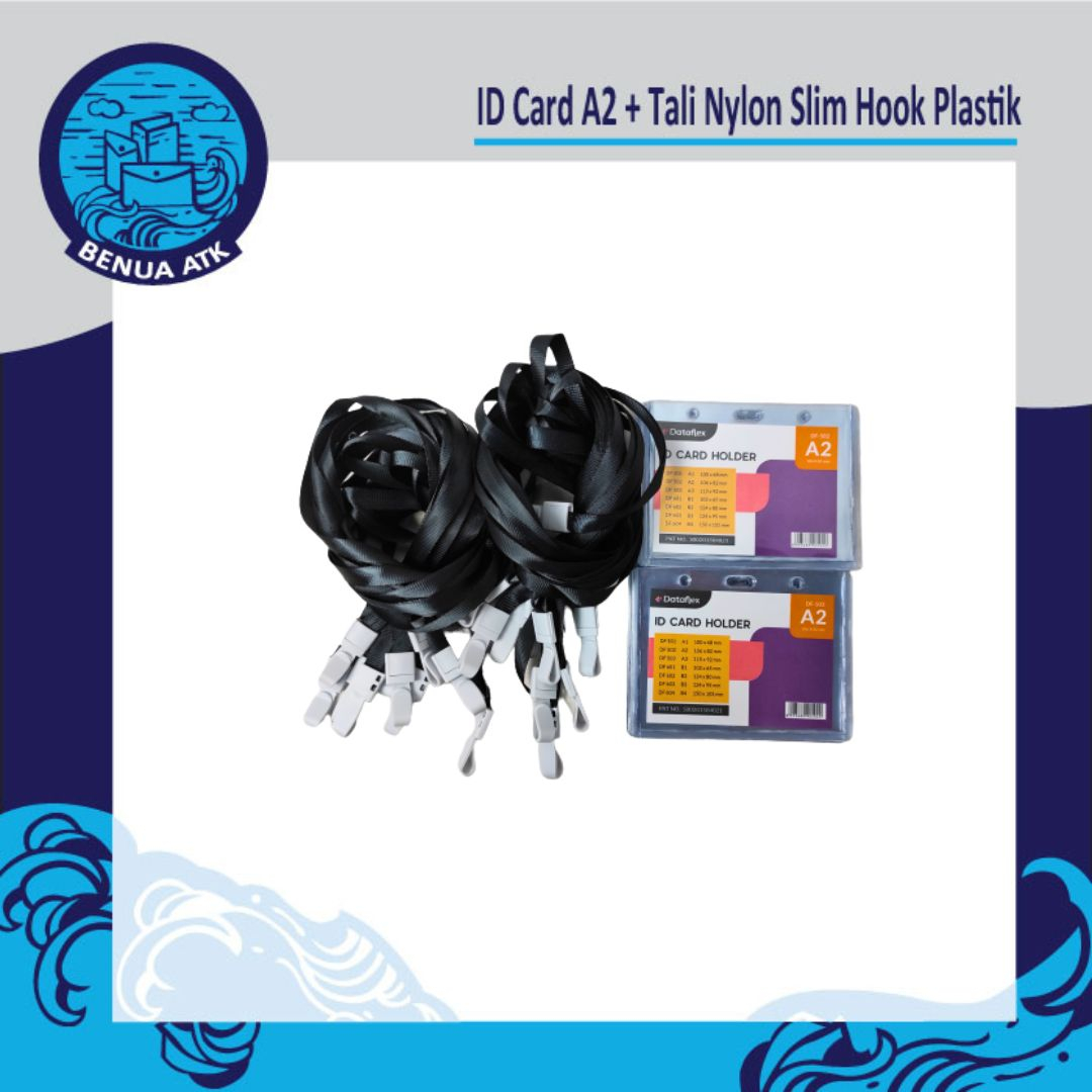 

Bundling ID Card A2 + Tali Nylon Slim Hook Plastik [CBT-NYLK]