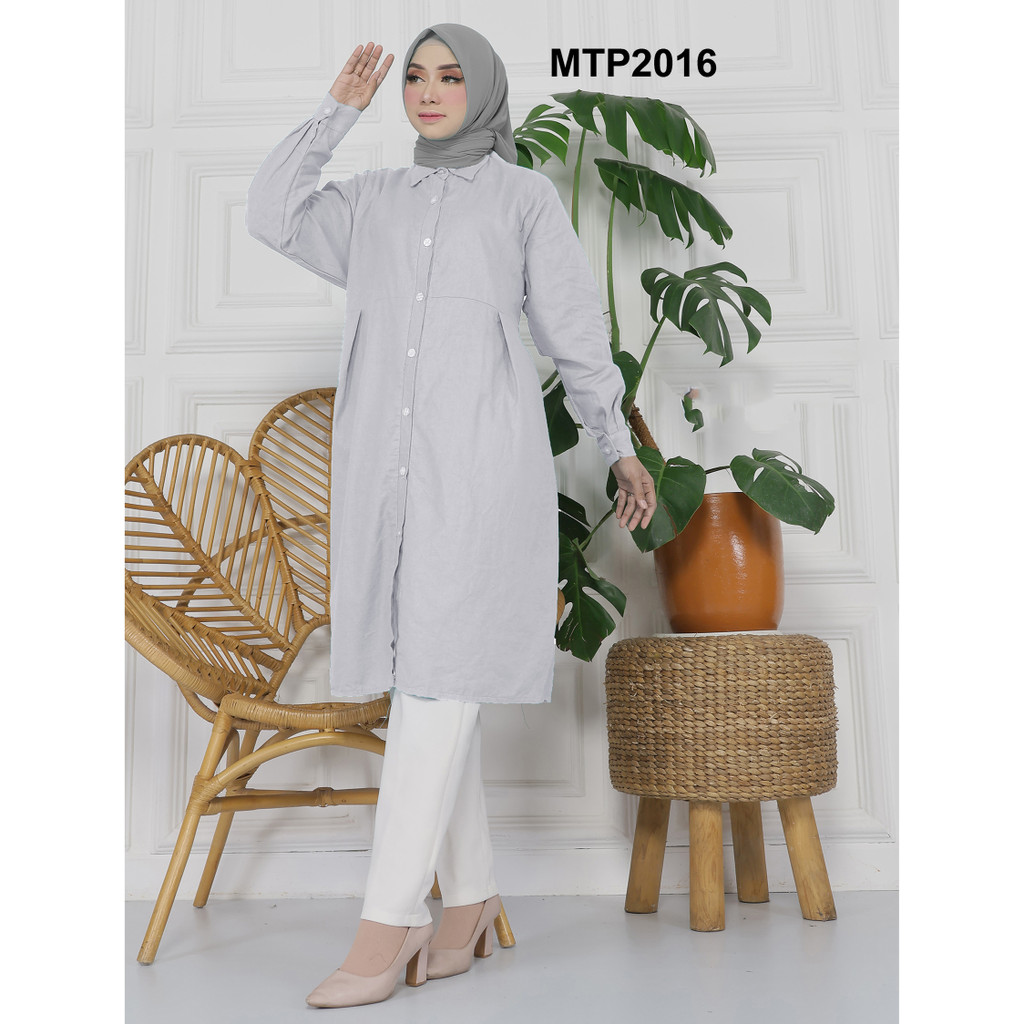 TUNIK KATUN LINEN LD 120 - TUNIK WANITA JUMBO